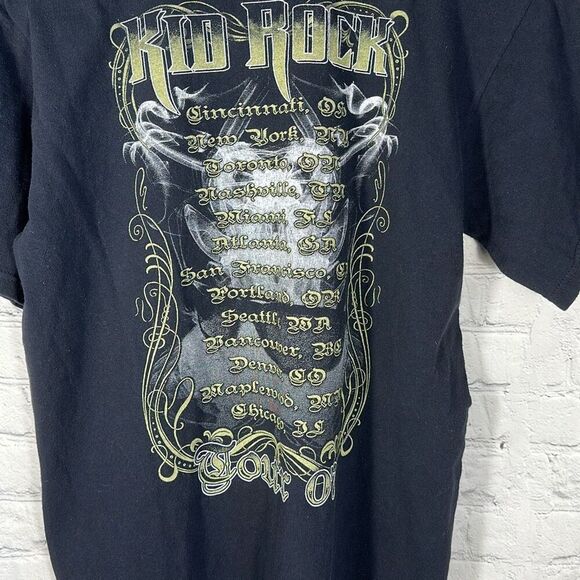 Kid Rock Tour 07 Faded Black Band Tee Concert Shirt size M Medium - Picture 4 of 7